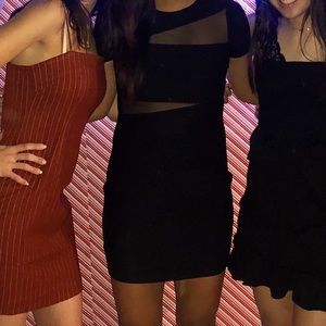 Express size 2 little black cutout dress